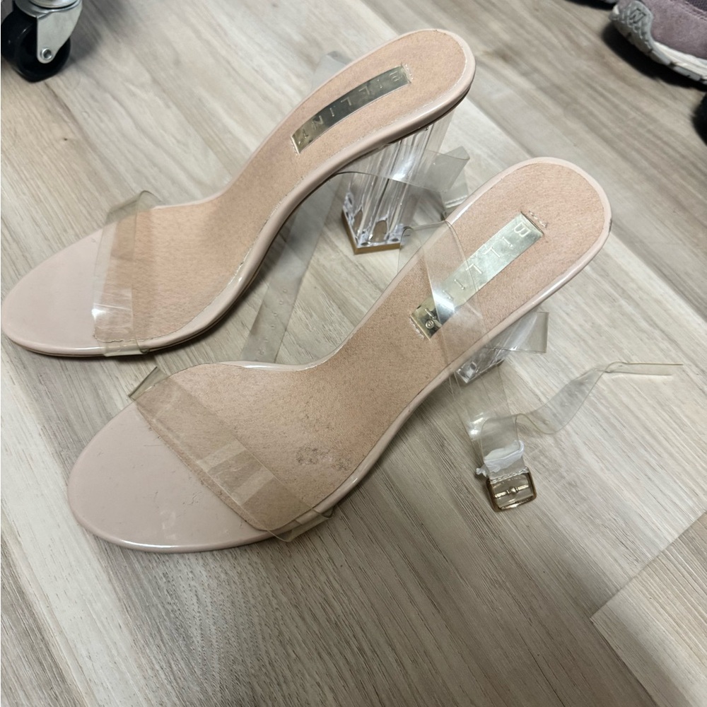 billini clear heels